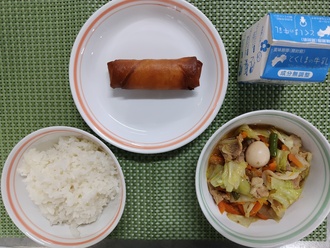 豚肉とうずら卵の野菜炒め