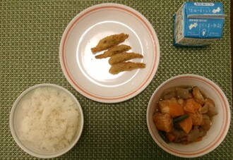 小いわしのフライ