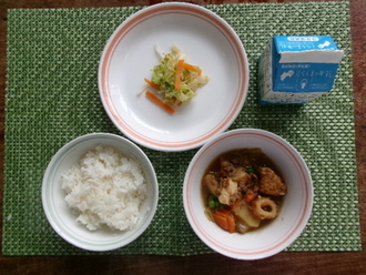じゃがいもと厚揚げのそぼろ煮
